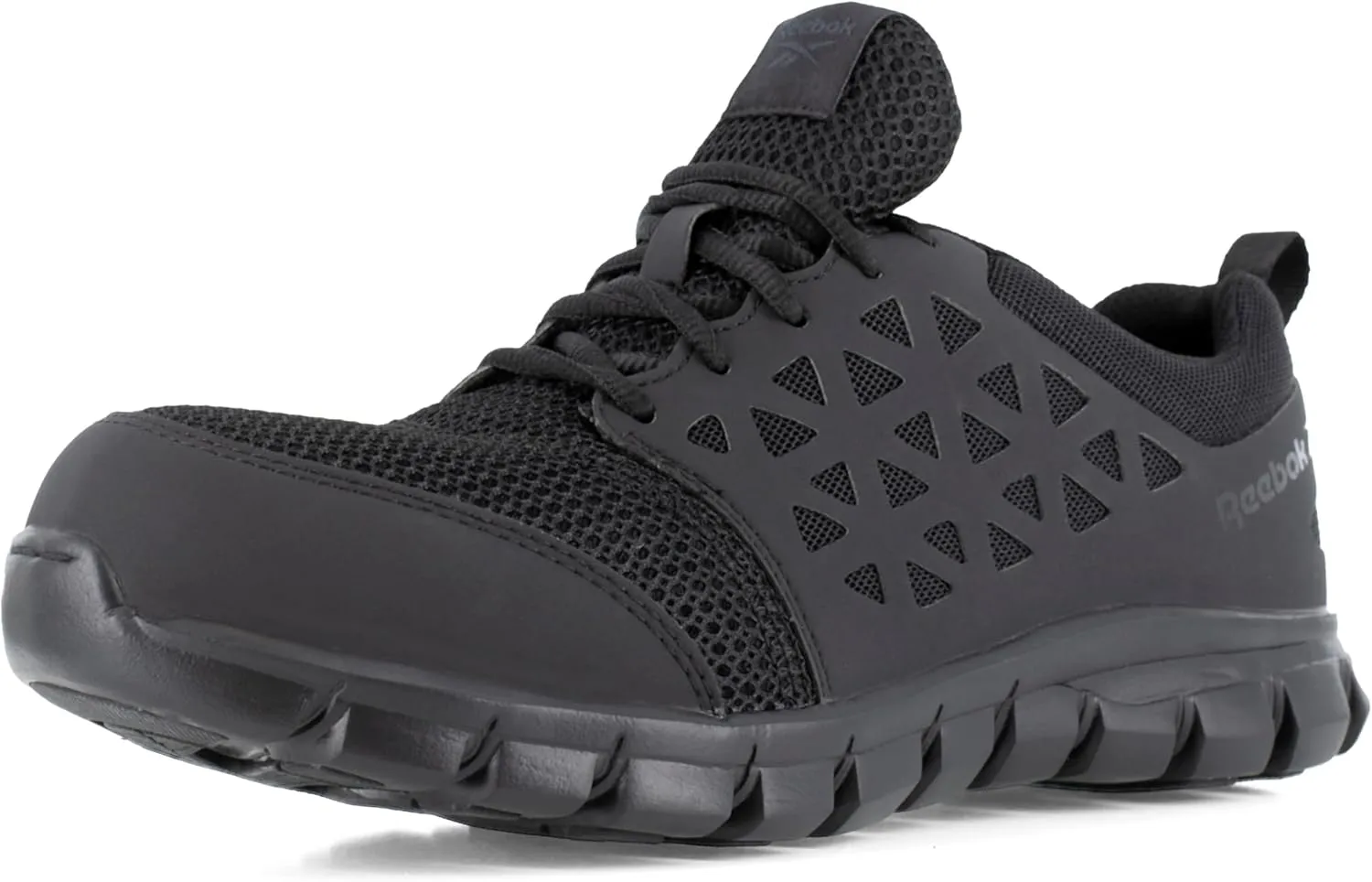 Reebok Men's Rb409 Sublite Cushion Work Safety Athletic Composite Toe Shoe Black