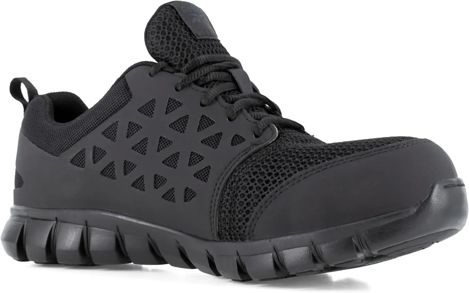 Reebok Men's Rb409 Sublite Cushion Work Safety Athletic Composite Toe Shoe Black