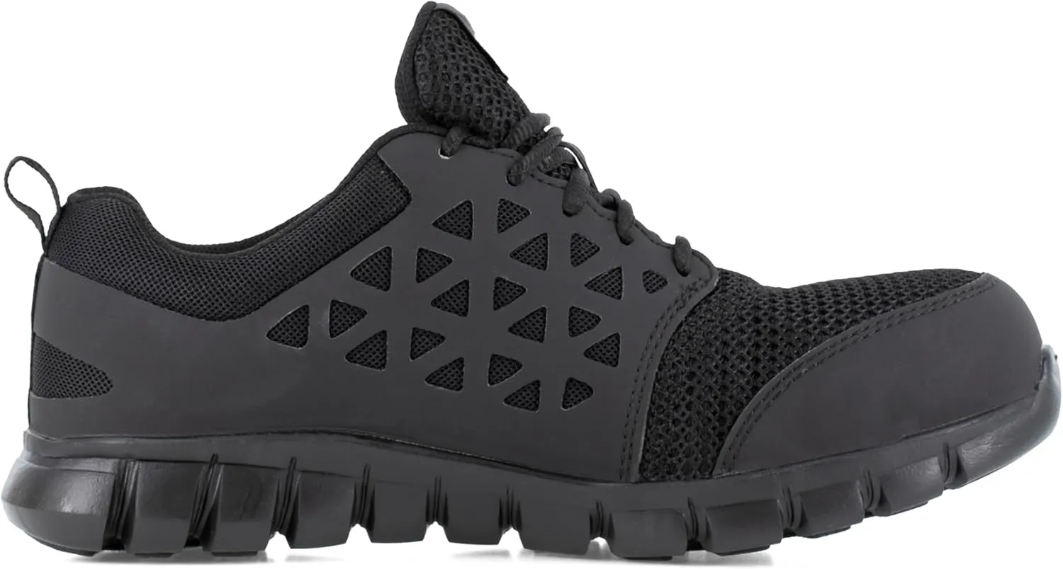 Reebok Men's Rb409 Sublite Cushion Work Safety Athletic Composite Toe Shoe Black