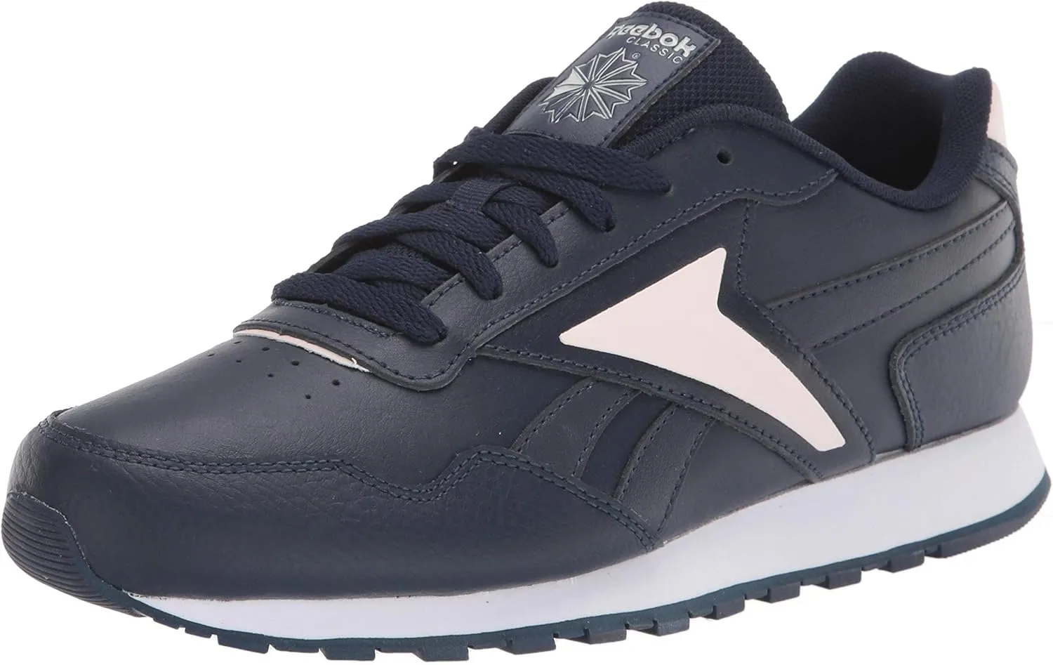 Reebok men's Reebok Classic Harman Run Sneaker, Vector Navy/Glass Pink/White, 11 US