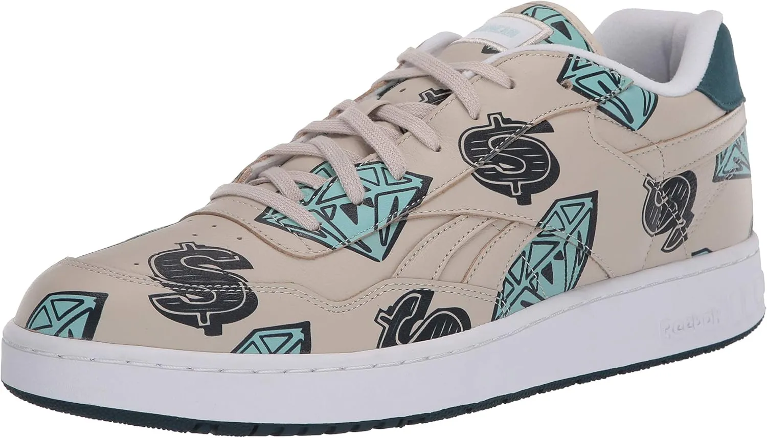 Reebok unisex-adult BB 4000 Sneaker ,stucco/pantone/pantone, 3.5 M US