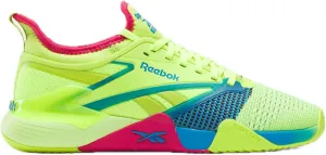 Reebok Unisex Nano Court Sneaker, Digital Lime/Aqua/Bold Pink, 11 US Men