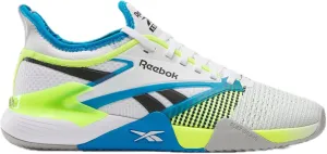 Reebok Unisex Nano Court Sneaker, White/Digital Lime/Aqua, 11 US Men