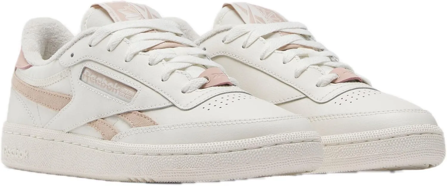 Reebok Women's Club C Revenge Sneaker, Chalk/Pink Stucco/Pink Stucco, 10