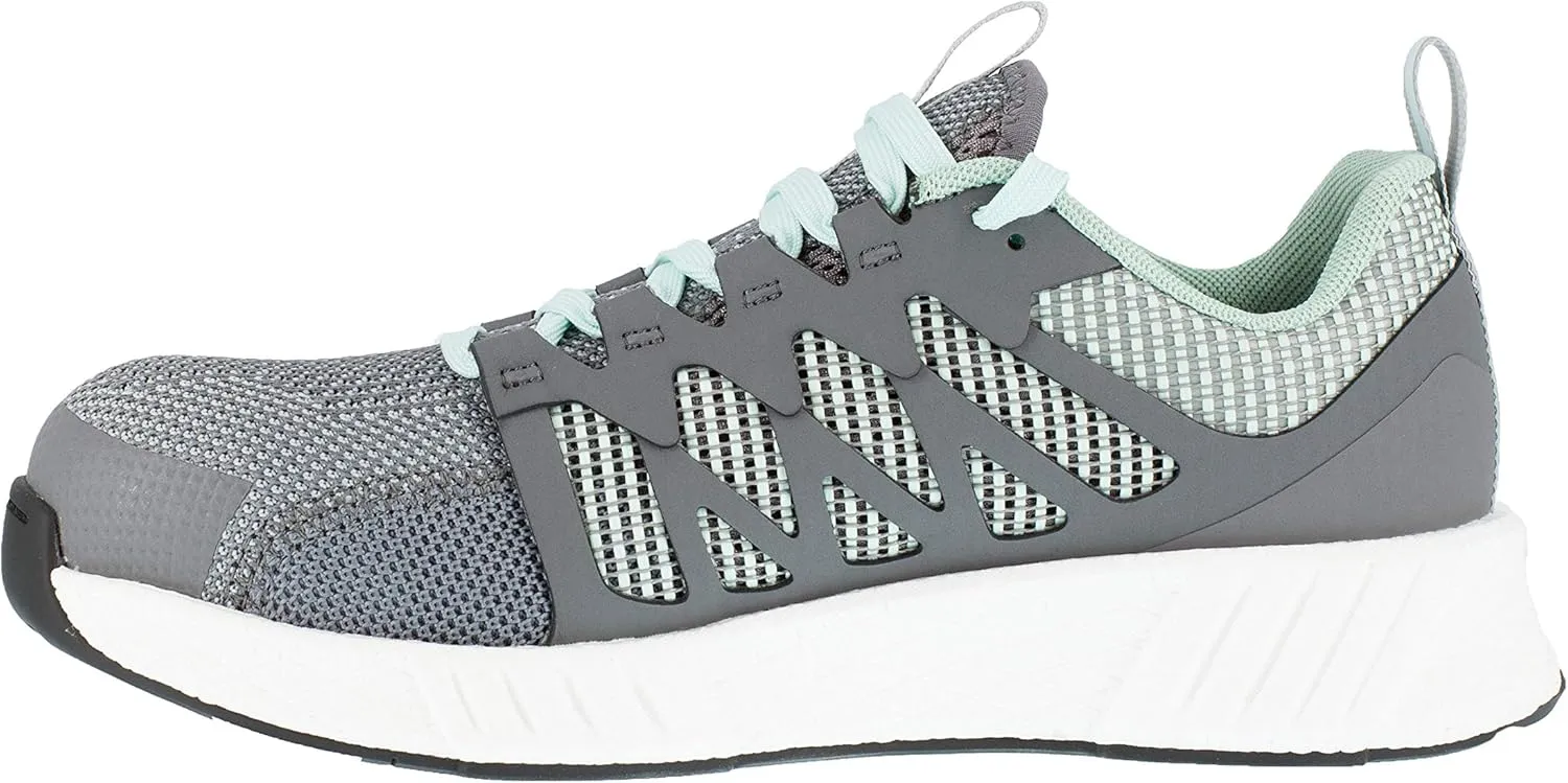 Reebok Women's Rb316 Fusion Flexweave Safety Toe Athletic Work Shoe Grey