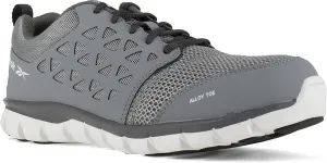 Reebok Work RB4042 Mens Sublite Cushion Work Safety Extra Wide Alloy Toe Lightweight and Flexible Athletic Work Shoe Grey