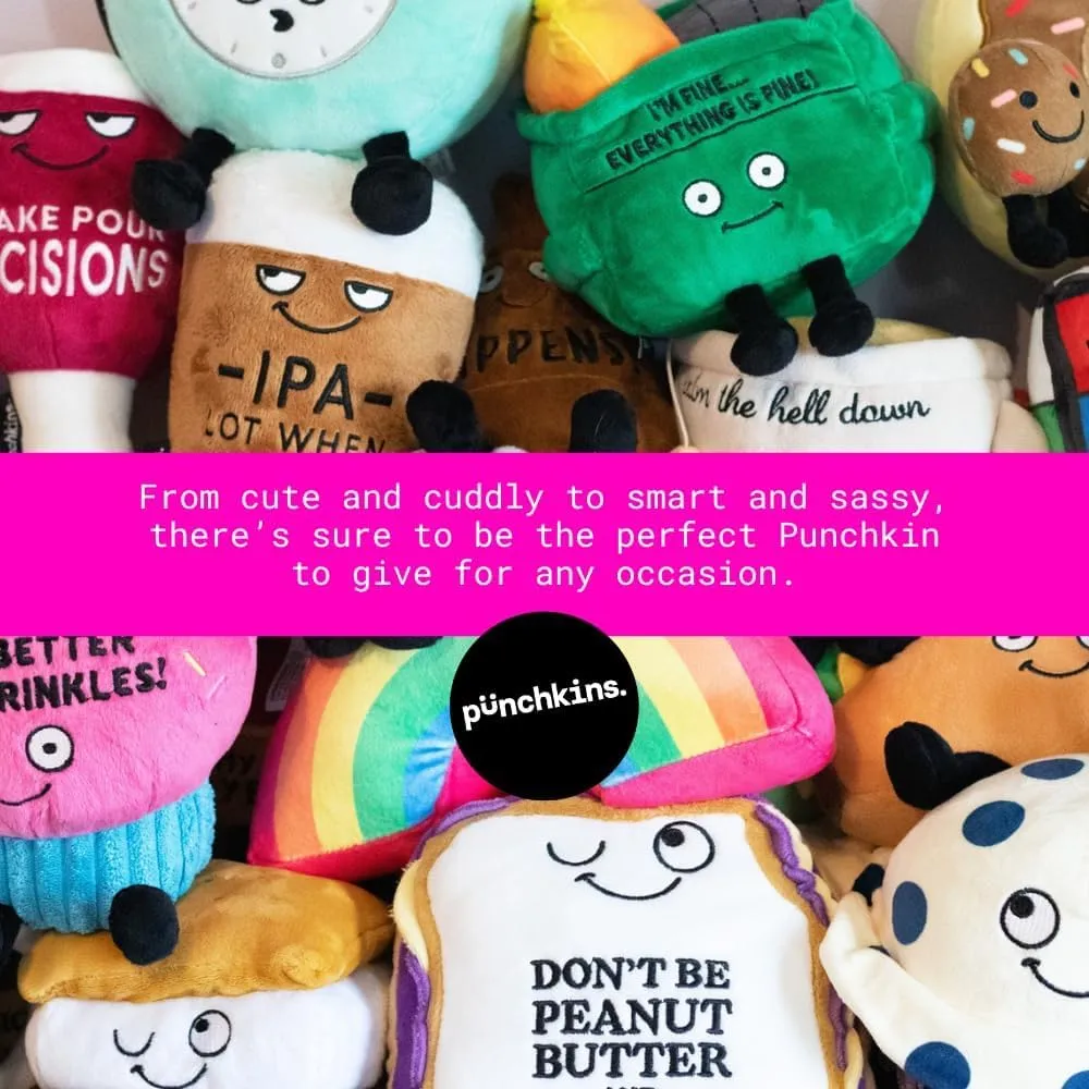 Retro Block Plushie - I'll Mess You Up Funny Block Plush, Gift for Gamers, Sassy Plush Toy for Gifting