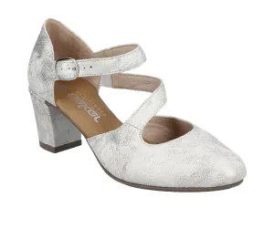 Rieker Ladies Block Heel Strap Shoe 41080-60