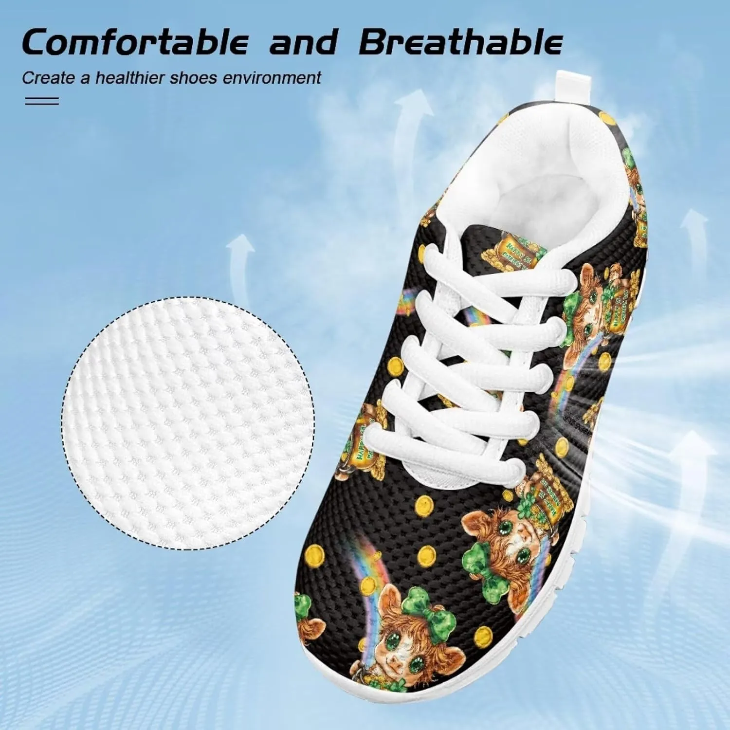 Running Shoes Casual Comfy Outdoor Sneakers for Boys Girls Lightweight Lace-Up Travel Shoes for Walking US Little Kid 11-13 Big Kid 1-5 White Sole