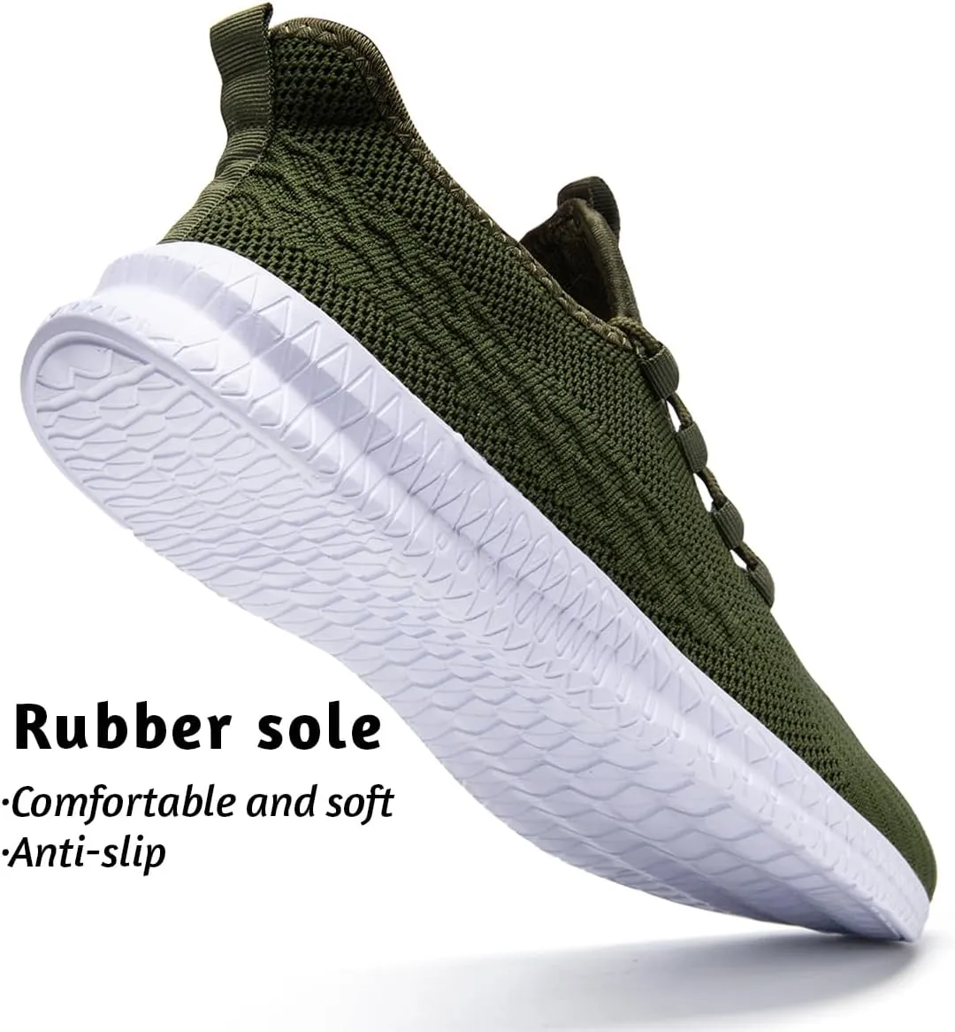 Running Shoes for Men Casual Slip on Tennis Shoes Fashion Sneaker Lightweight Breathable Gym Athletic Sports Walking Shoes