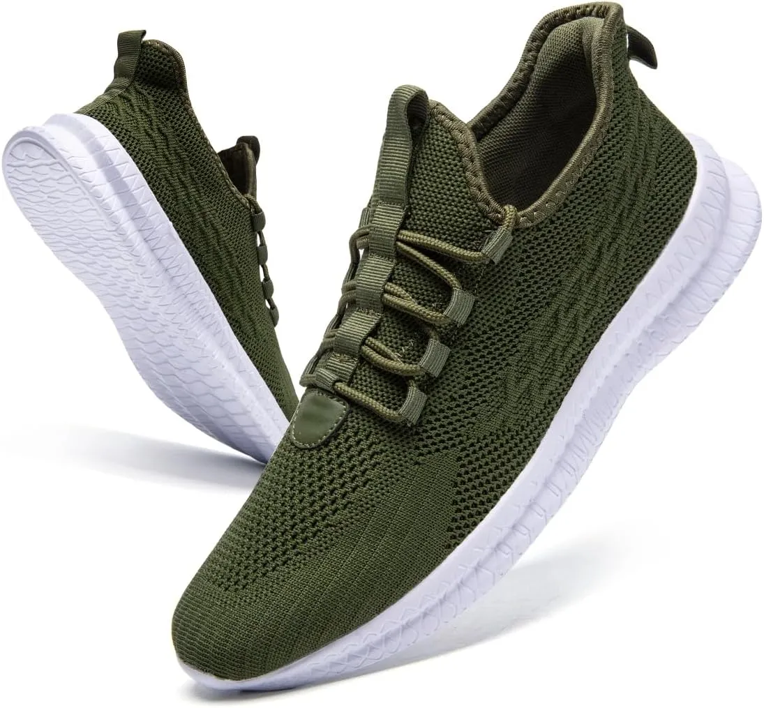 Running Shoes for Men Casual Slip on Tennis Shoes Fashion Sneaker Lightweight Breathable Gym Athletic Sports Walking Shoes