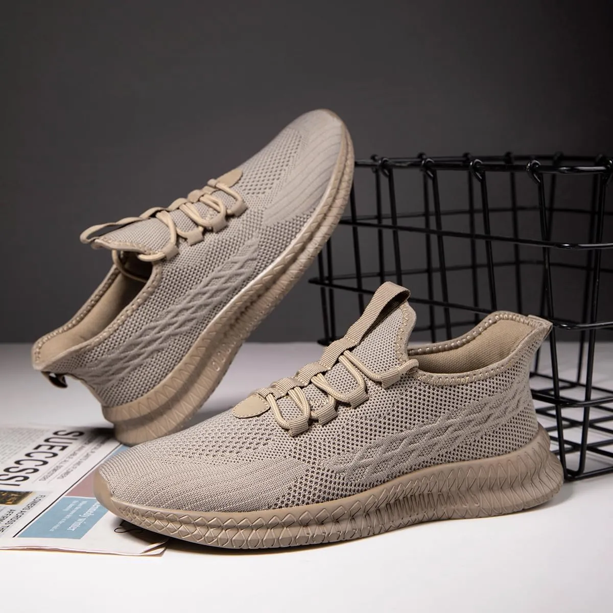 Running Shoes for Men Casual Slip on Tennis Shoes Fashion Sneaker Lightweight Breathable Gym Athletic Sports Walking Shoes