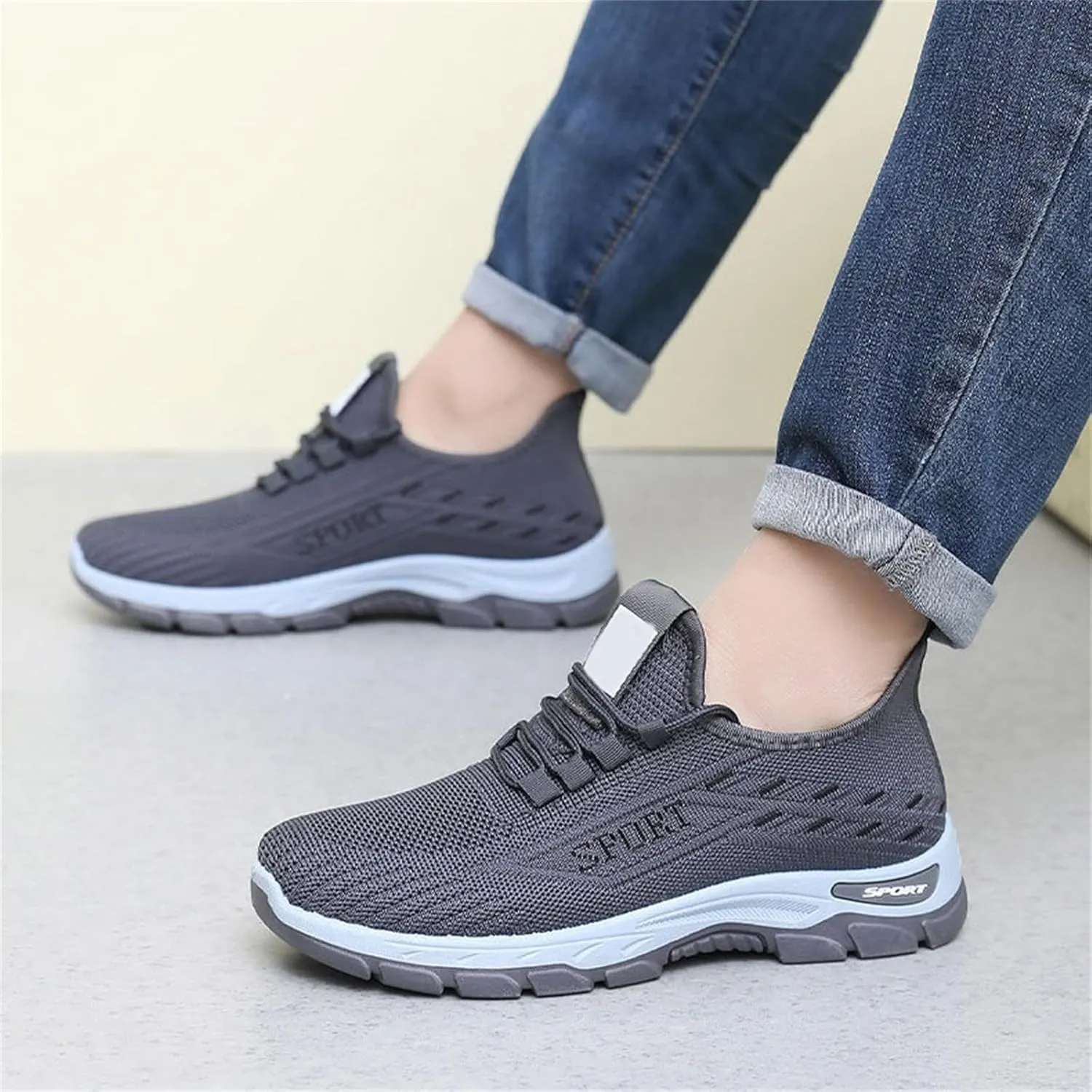 Running Shoes for Men Gym Tennis Athletic Mesh Sneakers Lightweight Sports Fashion Breathable Casual Shoes