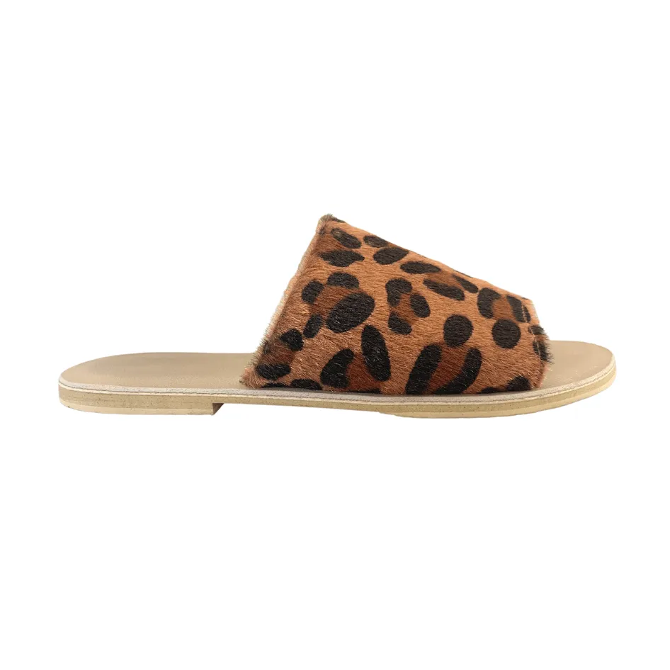 SAGE: Vegan Slides Leopard fits sz 36-40