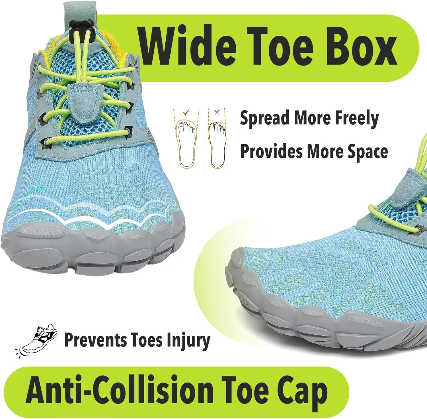SAGUARO Womens Mens Barefoot Shoes Minimalist Trail Runner Wide Toe Box Zero Drop Outdoor Cross Training Shoe
