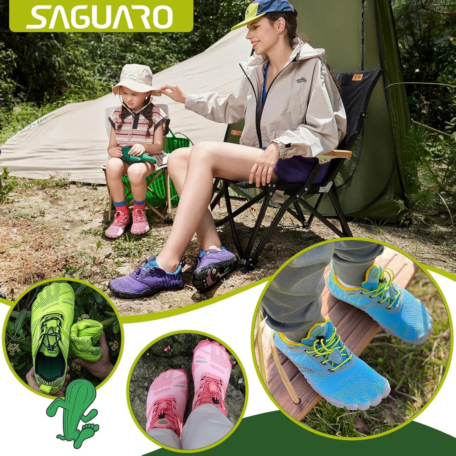 SAGUARO Womens Mens Barefoot Shoes Minimalist Trail Runner Wide Toe Box Zero Drop Outdoor Cross Training Shoe