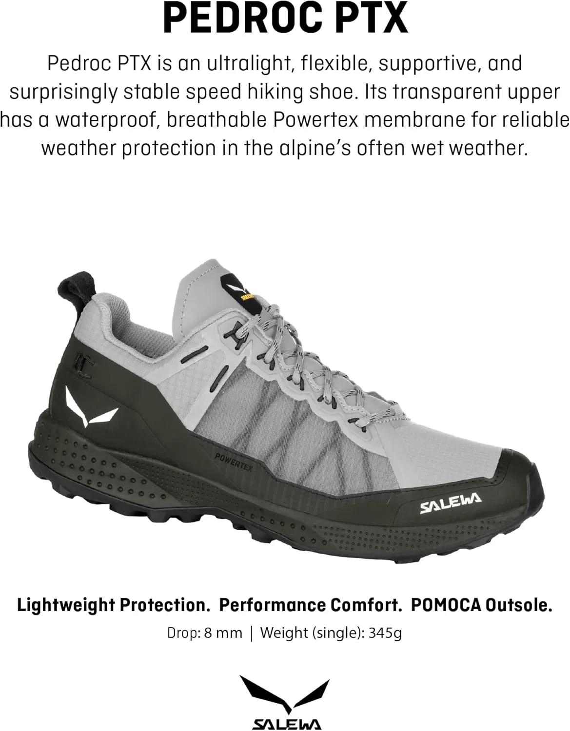 Salewa Men's Pedroc Powertex Waterproof Trekking & Hiking Shoe