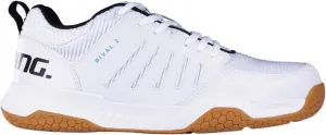 Salming Rival Men's Squash Shoes (White/Supersonic) & Black/White Colors (Squash, Racquetball, Volleyball, Floorball)