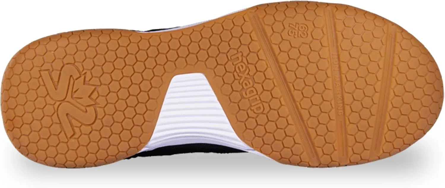 Salming Rival Men's Squash Shoes (White/Supersonic) & Black/White Colors (Squash, Racquetball, Volleyball, Floorball)