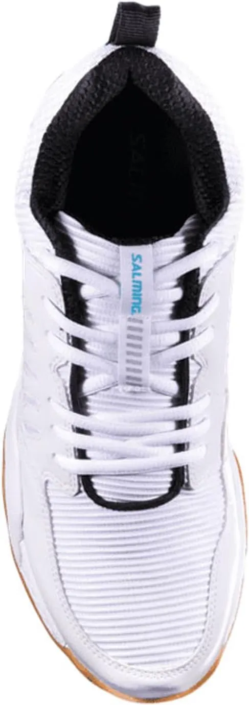 Salming Rival Men's Squash Shoes (White/Supersonic) & Black/White Colors (Squash, Racquetball, Volleyball, Floorball)