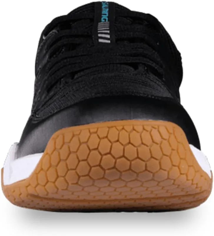 Salming Rival Men's Squash Shoes (White/Supersonic) & Black/White Colors (Squash, Racquetball, Volleyball, Floorball)