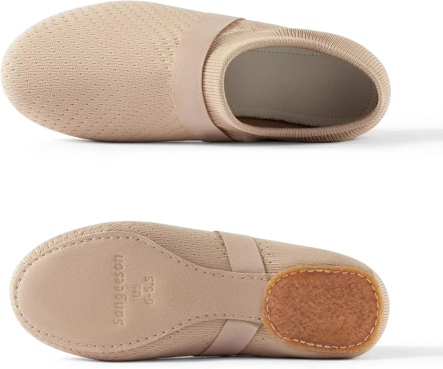 SANGEESON Jazz Shoe Slip-on for Women and Men's Dance Shoes