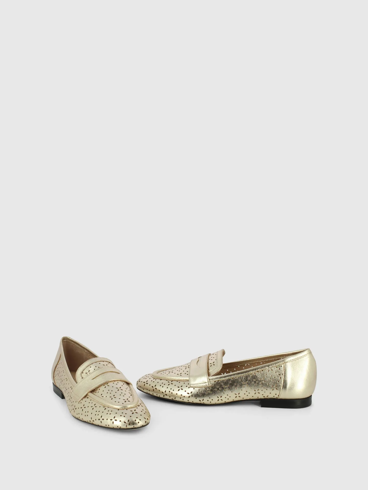 Sapatos Loafer em Champanhe