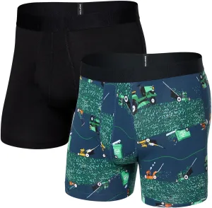 SAXX Underwear Co. Men's Underwear with Pouch Droptemp Cooling Cotton Boxer Brief Fly 2Pk