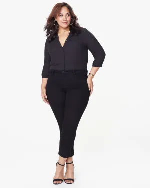Sheri Slim Leg Crop Jean | Black