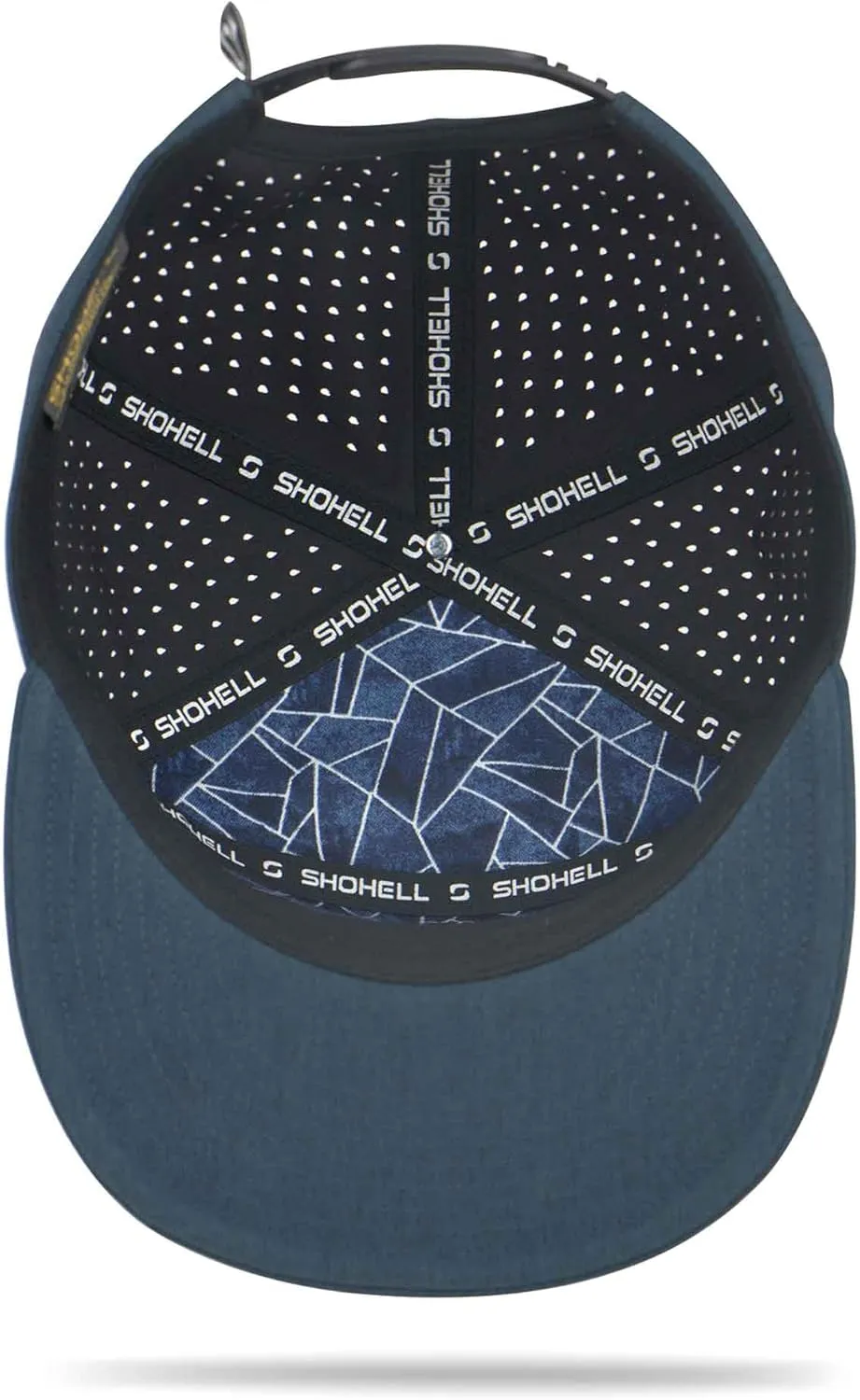 SHOHELL Flat Bill Baseball Cap, American Flag Hat, Water Resistant Snapback Hat, Flat Brim Golf Hat, Fishing & Outdoor Hats