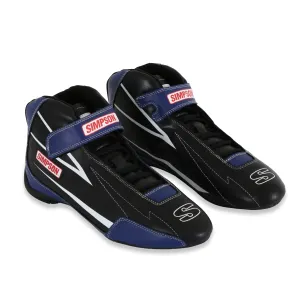 Simpson Racing Supercoil Shoe Black/Blue - 11.5Size 11.5 Black/Blue