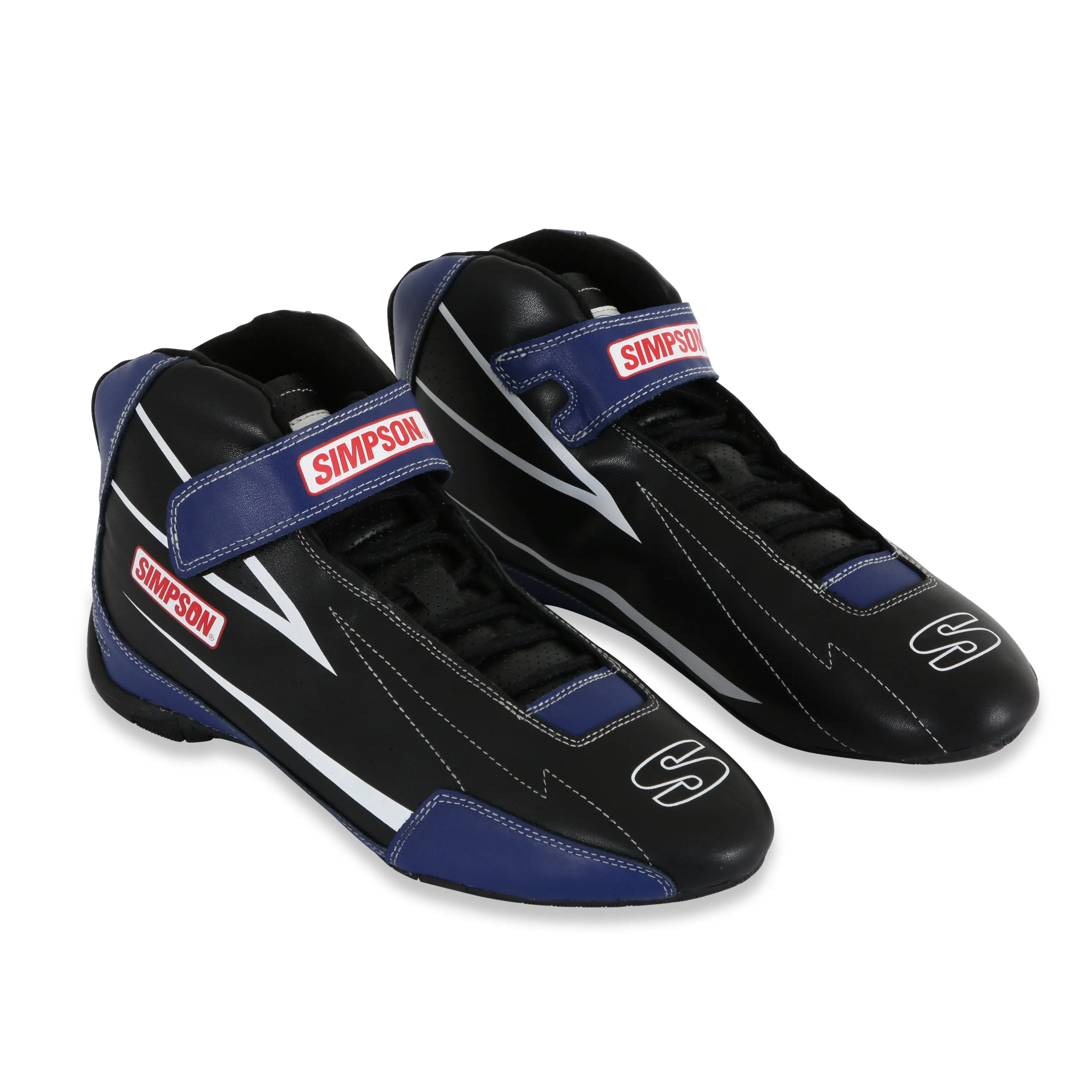 Simpson Racing Supercoil Shoe Black/Blue - 11.5Size 11.5 Black/Blue