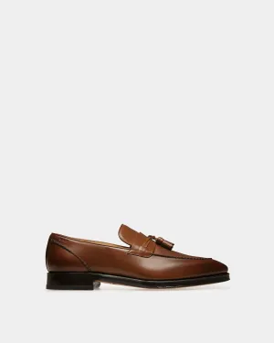 Skenny Leather Loafers In Brown