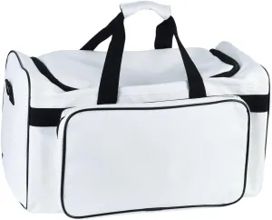 Sneaker Bag for Travel with 3 Adjustable Dividers for 4 Pairs of Shoes, 30L Outdoor Sports Bag/Gym Bag with Detachable Shoulder(White)