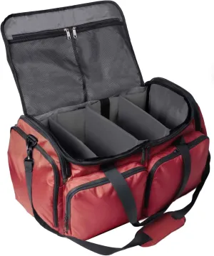 Sneaker Bag for Travel/Gym bag/suitcase bag with 3 adjustable dividers, suitable for 4 pairs of trainers travel bag, Athletic Shoes Carrier Heavy Duty Traveling Accessories (RED), HBG001