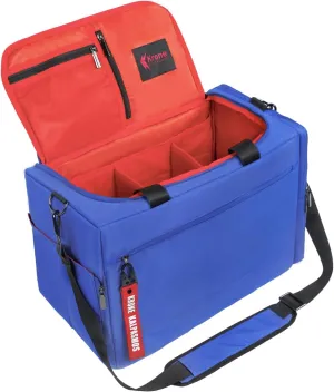 Sneaker Bag for Travel/Sneakerhead gift/Outdoor Sports Bag/Gym Bag, Medium-Size Multi-functional Travel Duffel Bag with 2 Adjustable Dividers, & Shoulder Strap, Made of Nylon, by Krone Kalpasmos-Blue