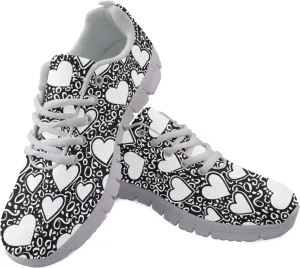 Sneakers Women Comfortable Lace Up Flat Athletic Workout Hiking Shoes Women Non-Slip Holiday Exercise Running Sneakers Ladies US 5-12