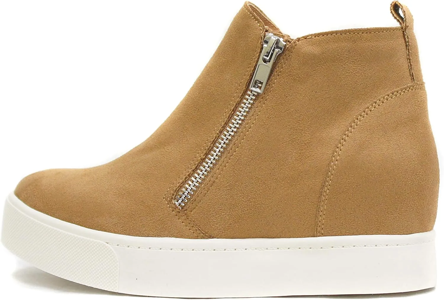 Soda Womens Taylor Nubuck Hight Top Slip On Fashion Sneakers