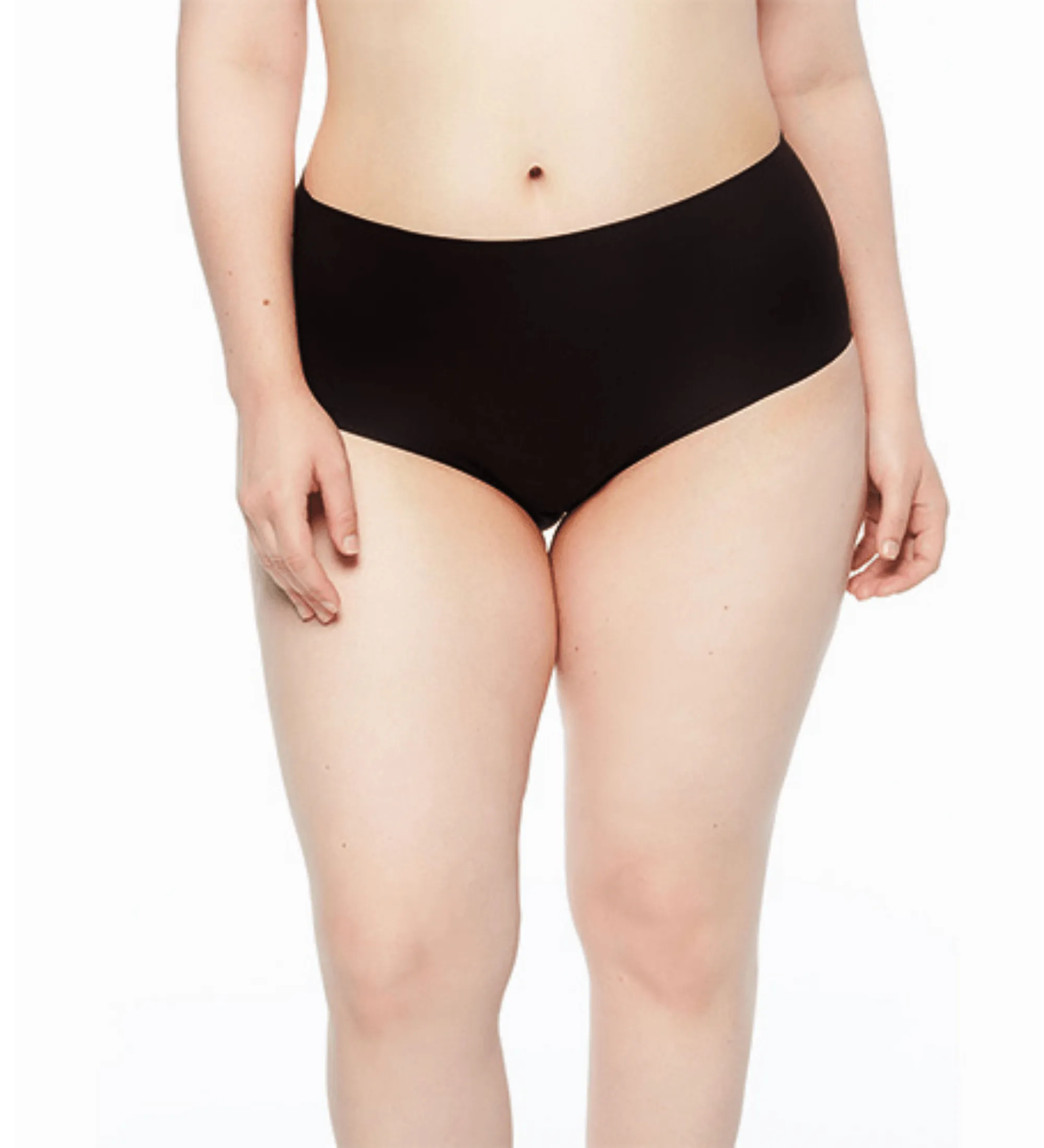 Soft Stretch Full Brief PLUS SIZE (1X-4X) O/S Black