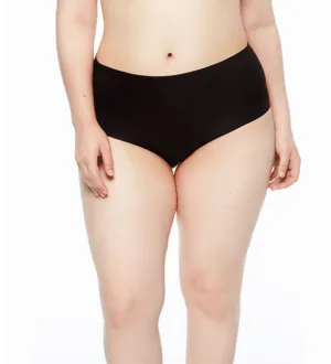 Soft Stretch Full Brief PLUS SIZE (1X-4X) O/S Black