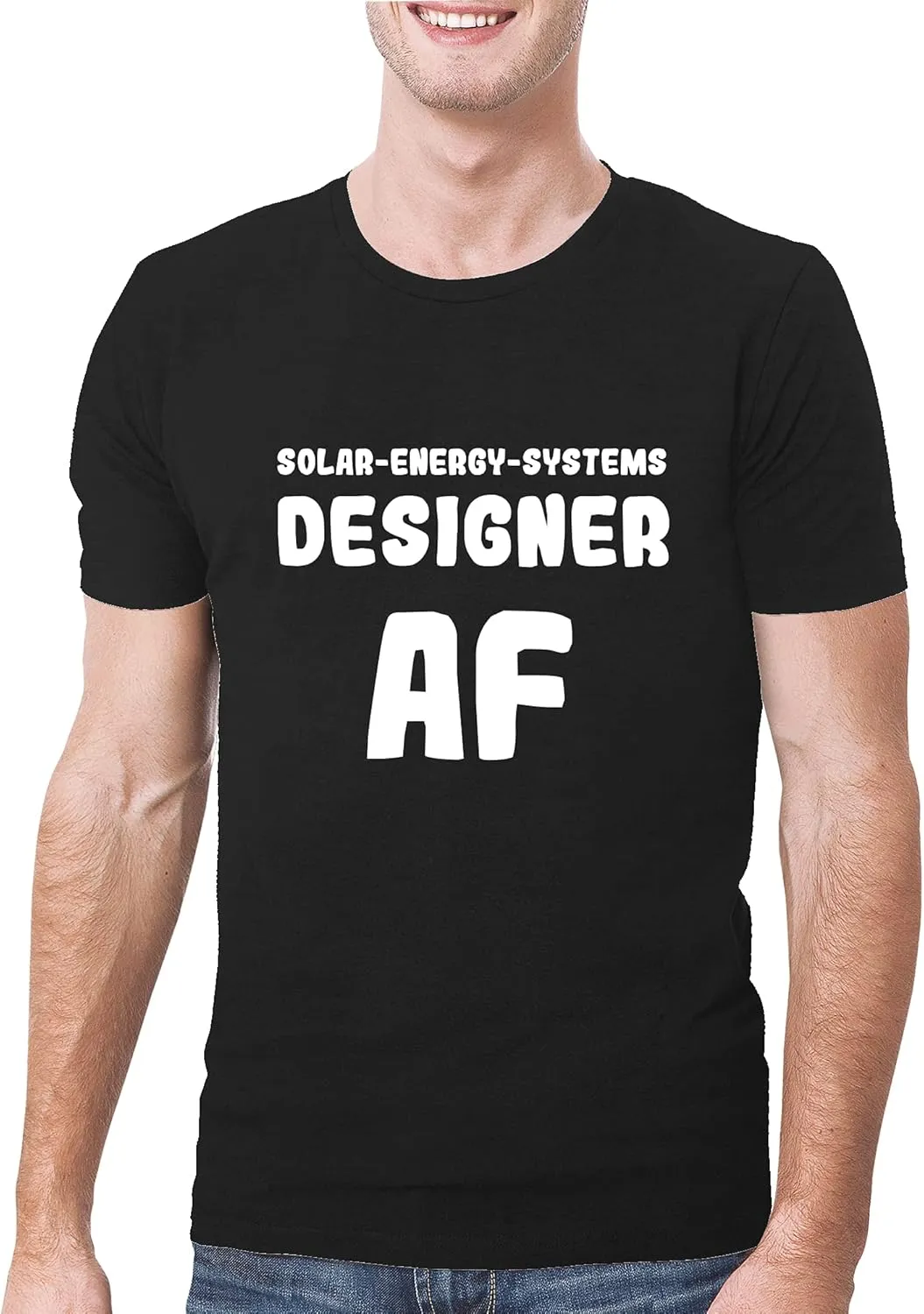 Solar-Energy-Systems Designer AF - A Soft & Comfortable Men's T-Shirt, Black, XXX-Large