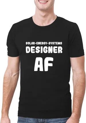 Solar-Energy-Systems Designer AF - A Soft & Comfortable Men's T-Shirt, Black, XXX-Large