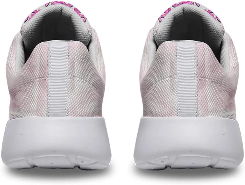 Sonzj-II Happy Valentine's Day Shoes for Women Anti-Slip Lace Up Athletic Walking Running Sneakers