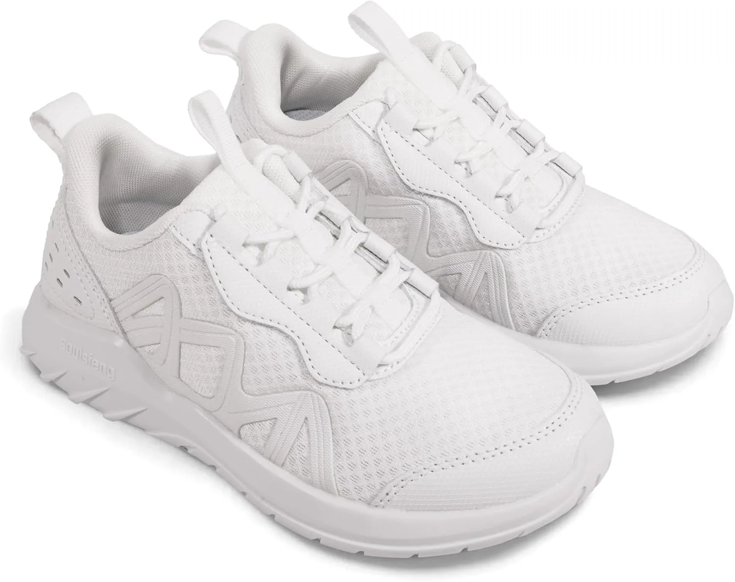 Soulsfeng Kids Tennis Shoes Lightweight Breathable Boys Running Shoe Fashion Walking Sneakers for Girls (Little Kid/Big Kid)