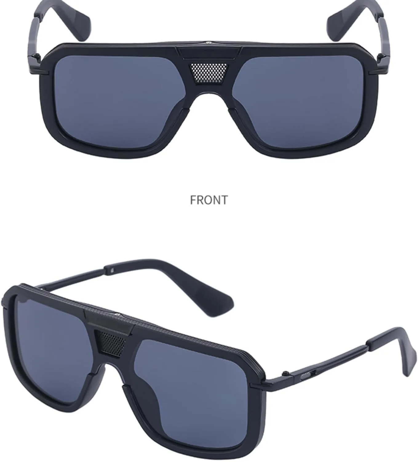 Steampunk Sunglasses Women Men Luxury Fashion Punk Sun Glasses for Male Flat Top Driving Eyewear Uv400