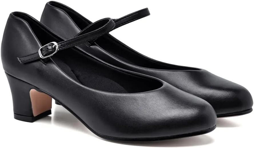 Stelle Character Shoes for Women Dance Shoes 1.5"/2" Ankle Strap Dancing Heels for Ballroom Salsa Tango Flamenco Latin
