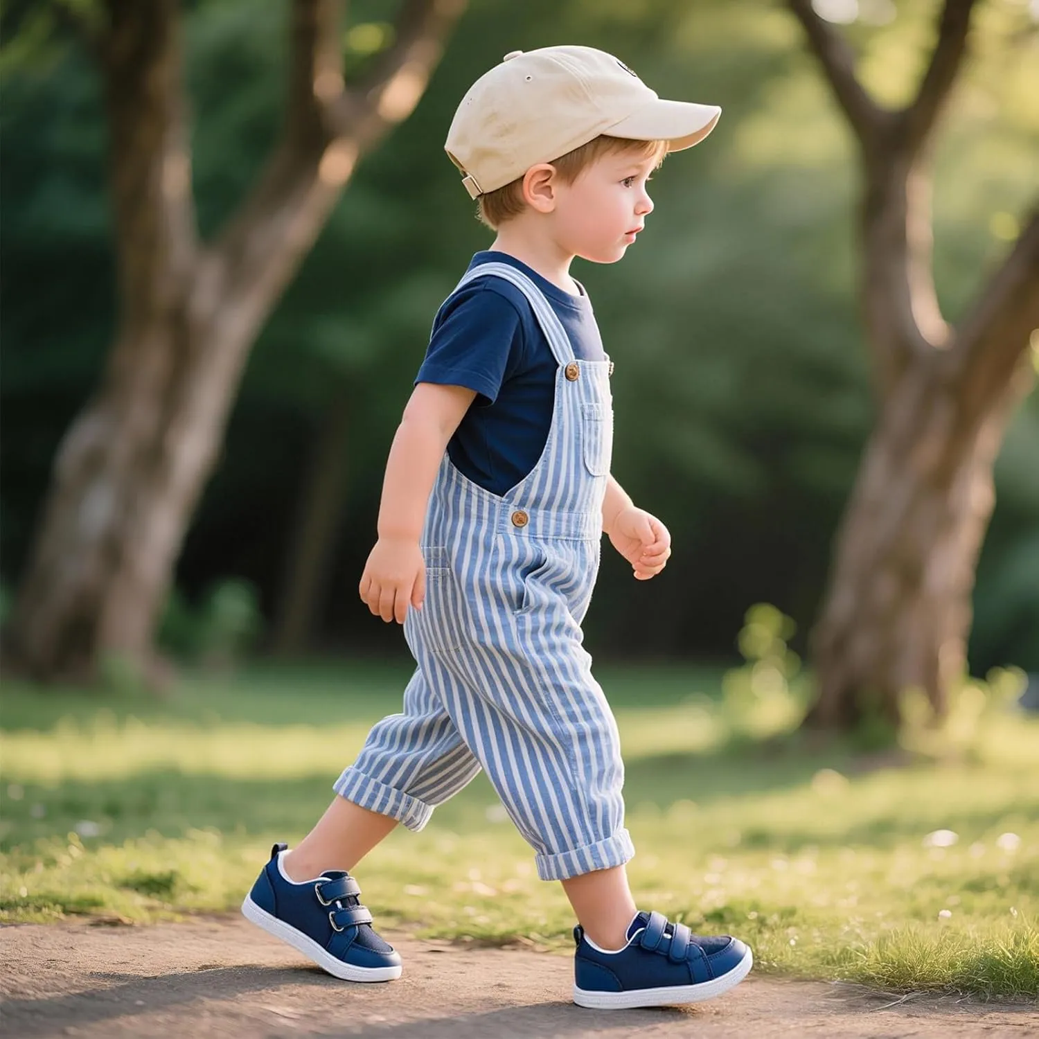 STQ Toddler Wide Toe Box Barefoot Shoes Girls Boys Sneakers Kids Tennis Shoes Lightweight Non-Slip Zero Drop First Walking Shoe Comfort Outdoor Activities School