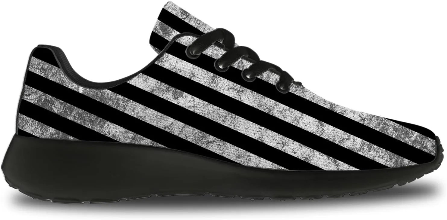 Striped Tennis Shoes for Men Women Running Walking Shoes Gym Athletic Sneakers Gifts for Mom Dad