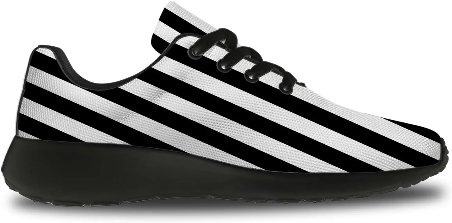 Striped Tennis Shoes for Men Women Running Walking Shoes Gym Athletic Sneakers Gifts for Mom Dad