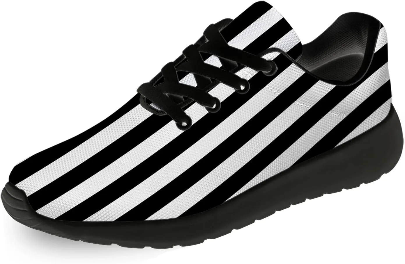 Striped Tennis Shoes for Men Women Running Walking Shoes Gym Athletic Sneakers Gifts for Mom Dad